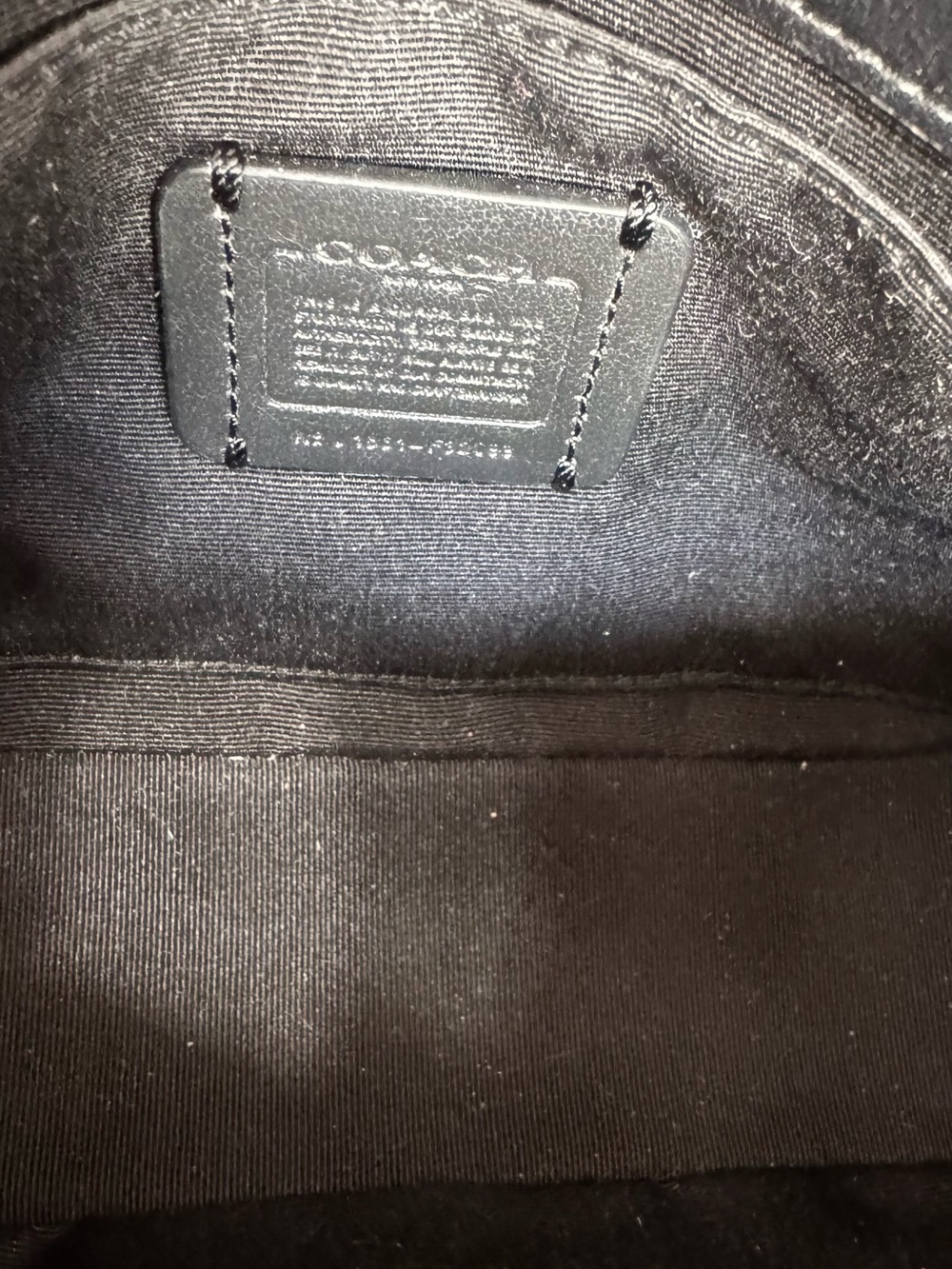 Coach Blake in Black Pebbled Leather Shoulder Bag with Gold Chain - Picture 12 of 16